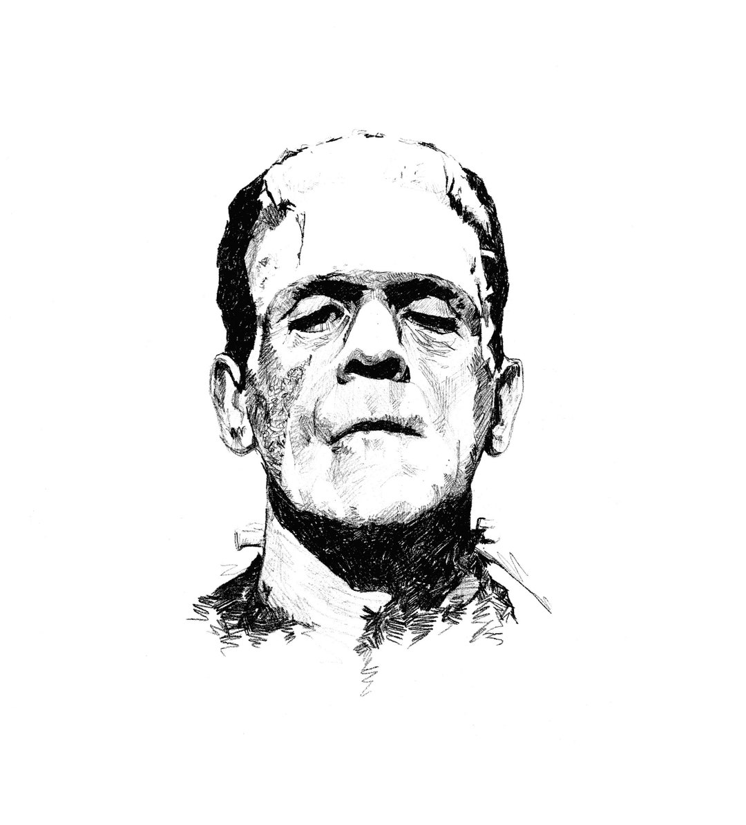 FRANKENSTEIN Art Print Etsy
