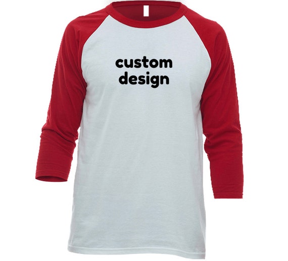 Custom Design Baseball Raglan T Shirt