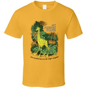 My Friendly Giraffe Book Magic Computer Retro Vintage T Shirt