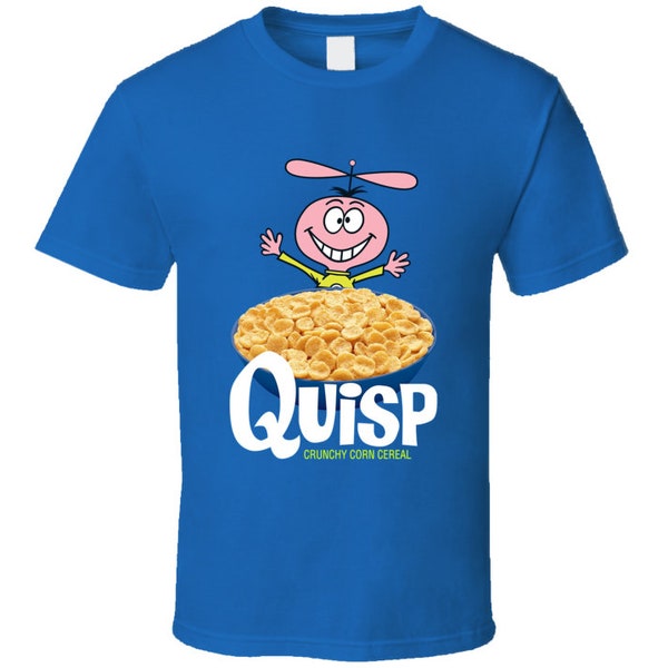 Quisp Cereal Box Retro Funny Cute 70s T Shirt