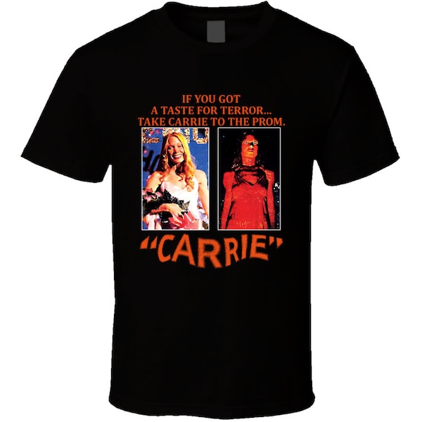 Carrie Horror Movie Vintage Retro Poster T Shirt