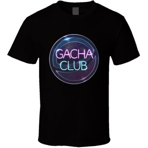 ガチャクラブロゴアニメファッションスタイルガールかわいいTシャツ