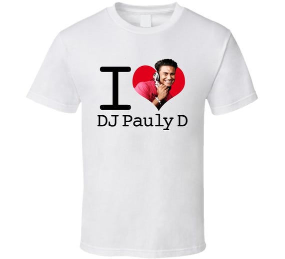 I Heart Love Dj Pauly D Jersey Shore Funny T Shirt