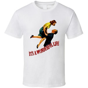 Its A Wonderful Life Retro Movie Poster Christmas T Shirt