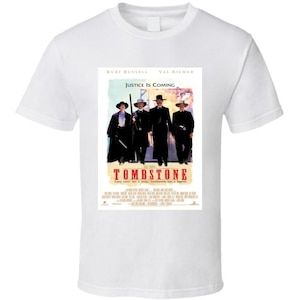 Tombstone Movie Poster Western Country Wyatt Earp Classic Film T Shirt