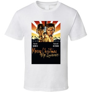 Camiseta retro de Bowie de la película &quot;Feliz Navidad&quot; del Sr. Lawrence