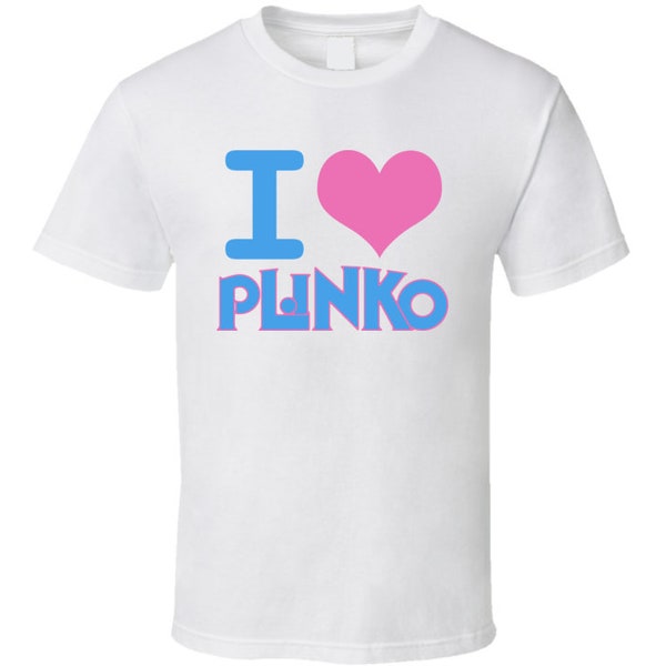 I Heart Plinko Price Is Right Game Show T Shirt