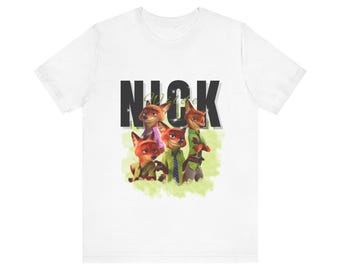 Unisex Short Sleeve Tee - Zootopia, Nick Wilde
