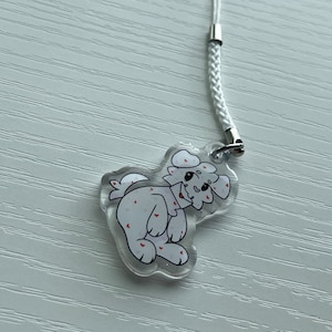 Webkinz Love Puppy 1.5in Acrylic Keychain/Phone Strap