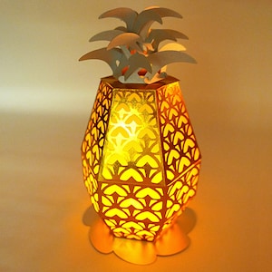DIY Pop-up Pineapple Luminary Template Fichiers SVG et PDF à télécharger instantanément