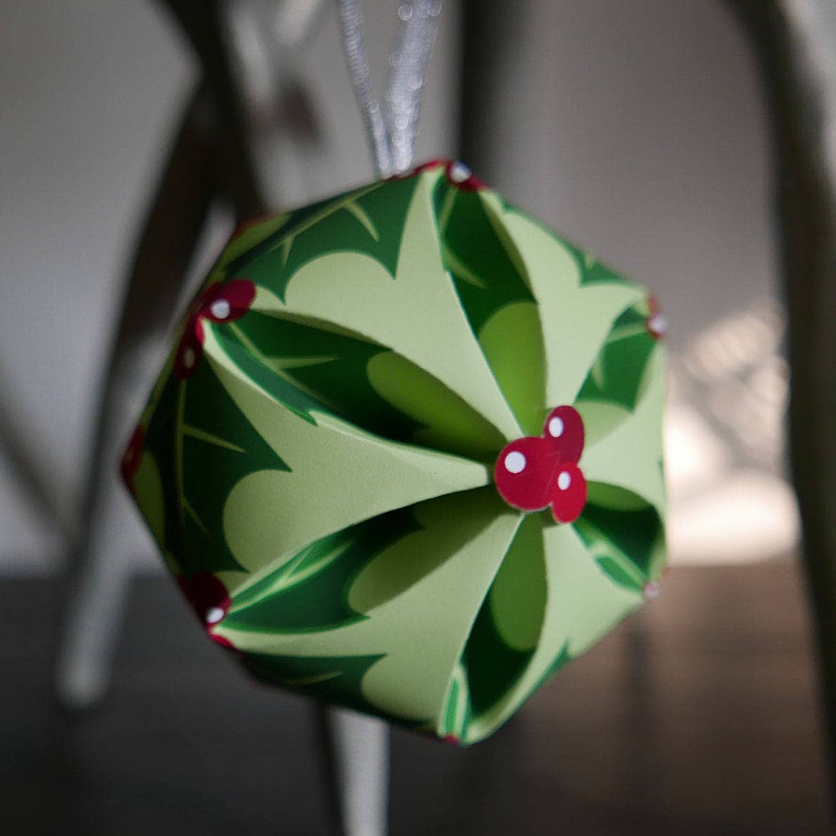 Set of 3 Easy DIY Leaf Inspired 3D Paper Sphere Ornaments, SVG & PDF ...