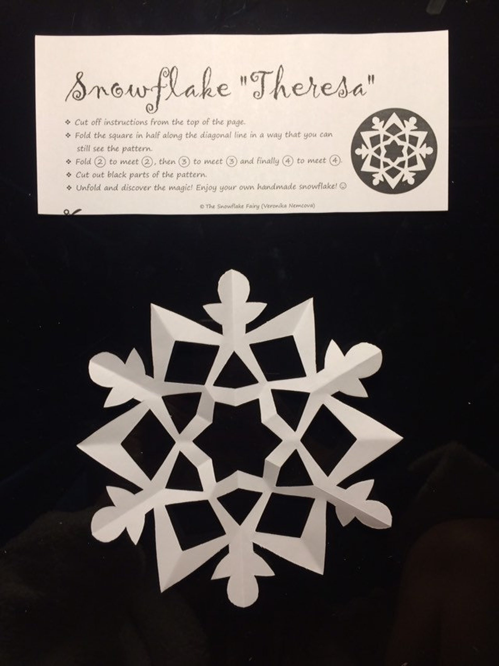 25 Paper Snowflake Patterns Collection PDF (digital Download) - Paper ...