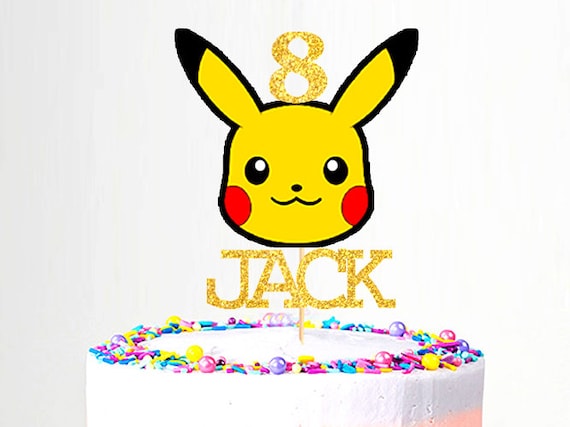 Home Garden Cake Toppers Handmade Edible Pokemon Pikachu Cake Topper Birthday