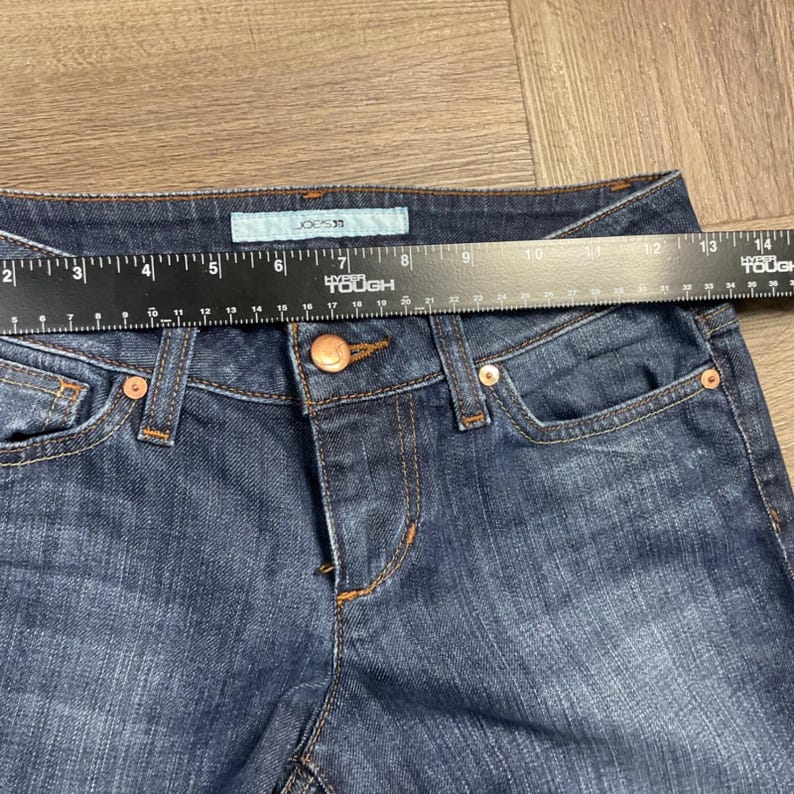 Y2K VTG Joes Jeans Honey Curvy Bootcut Low Rise Denim Jeans Womens 25 Blue Boho image 9