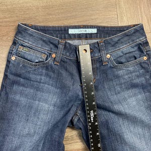 Y2K VTG Joes Jeans Honey Curvy Bootcut Low Rise Denim Jeans Womens 25 Blue Boho image 11