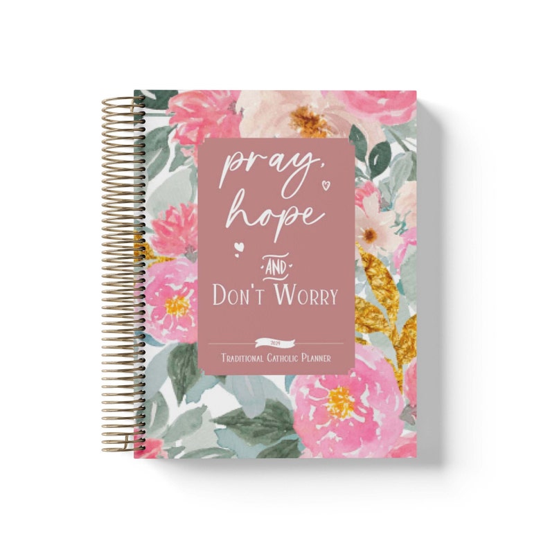 2025 Traditional Catholic Planner Spiral 7 X 9 Vertical or Horizontal