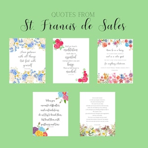 Quotes from St. Francis de Sales/ Photo Quotes/ Printables