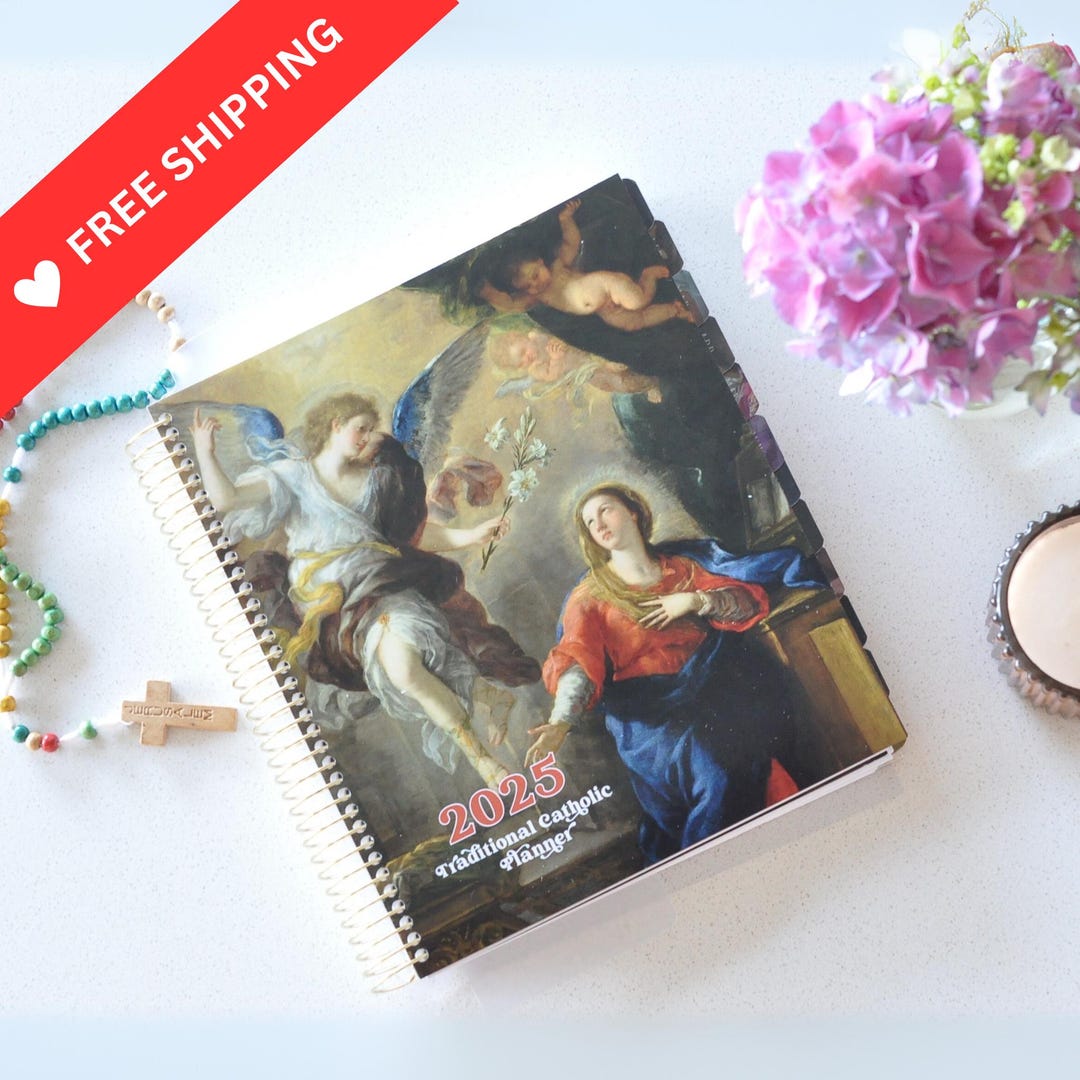 Traditional Catholic Planner 2025, Weekly Layout With Meal Planner