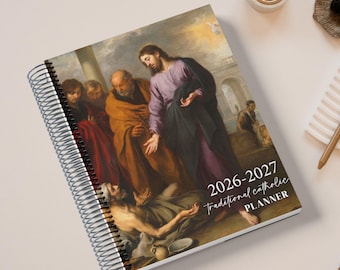 Agenda catholique traditionnel 2026-2027 : Format hebdomadaire horizontal, Missel de 1962