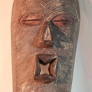 Vintage Kifwebe Maske Songye Demokratische Republik Kongo