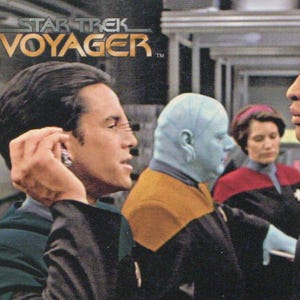 Vintage 1995 Skybox Star Trek Voyager Series II Collector Cards en tatoeages