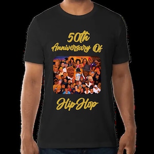 Hip Hop 50th Anniversary T Shirt | Embroidered Premium