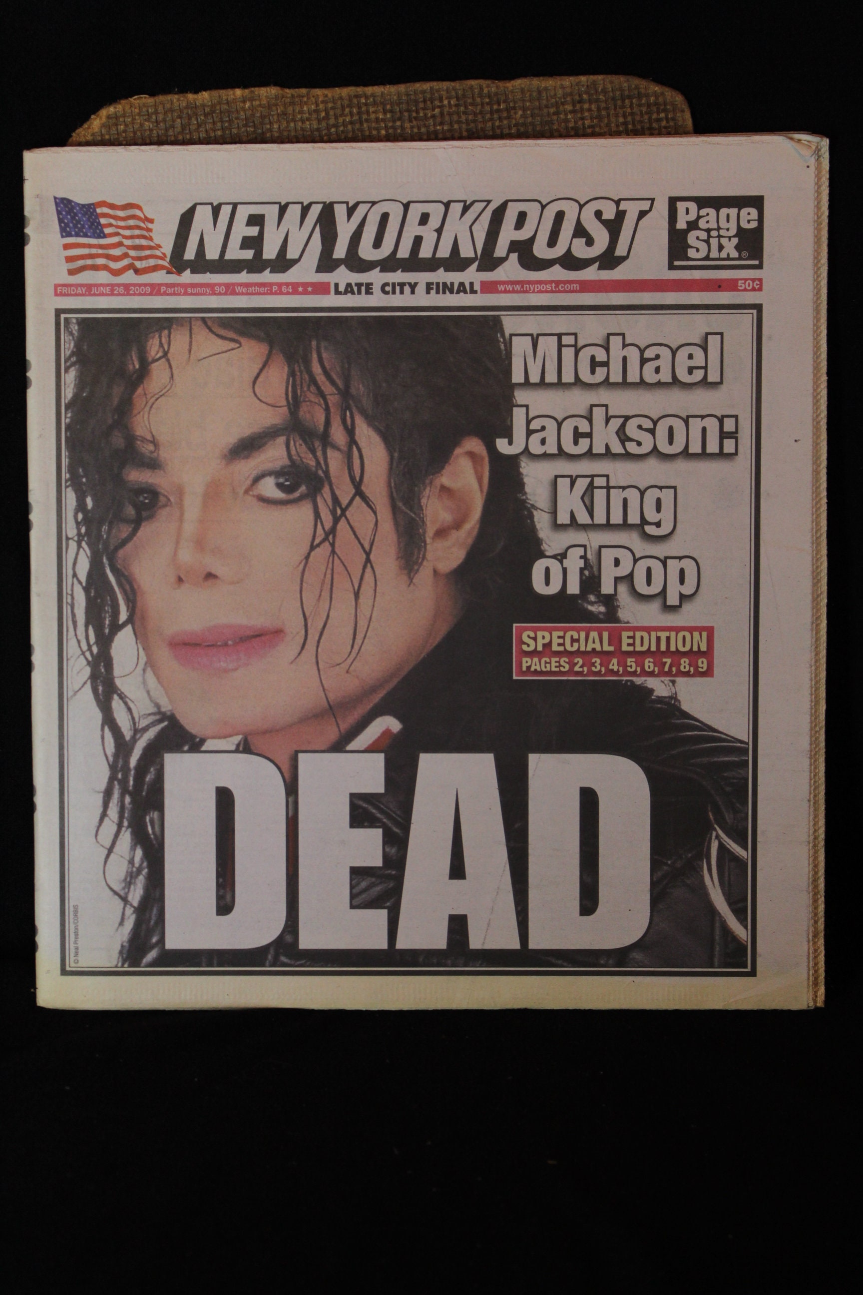 絶版 マイケル ジャクソン 2009新聞 Michael Jackson: Our Icon