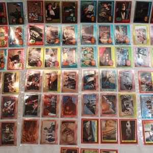 Star Wars Chrome Archives Juego completo de 90 cartas, incluido Binder Han Solo.