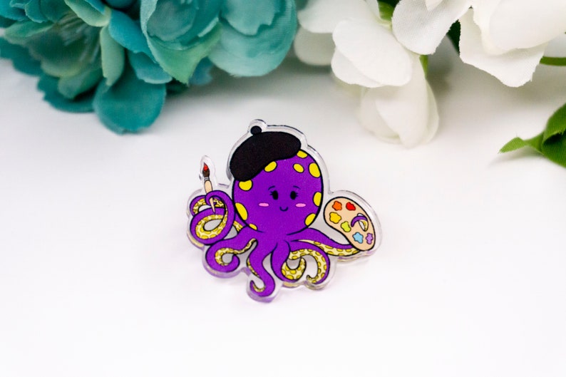 Cute Adorable Kawaii Acrylic Pins Acrylic Pin Bundle Animal Pins and Characters