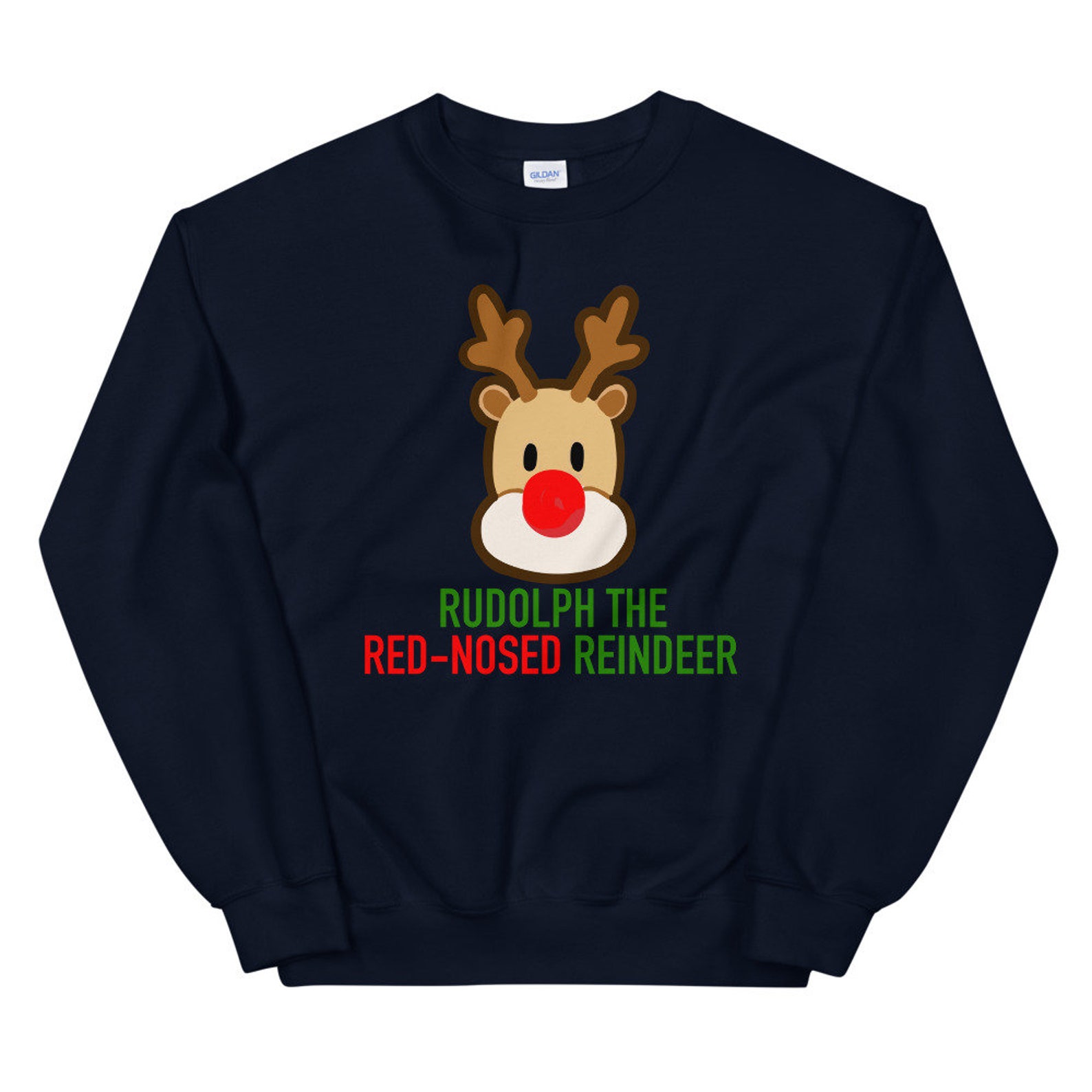Rudolph The Red-Nosed Reindeer Unisex Sweatshirt | Etsy