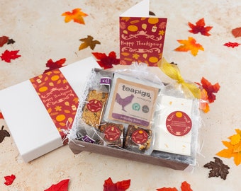 Thanksgiving Treats, Coffee and Tea Gift Box 