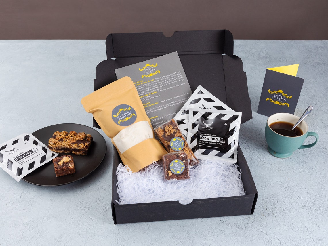 Vegan Baking Kit Treats & Coffee Mini Hamper Etsy