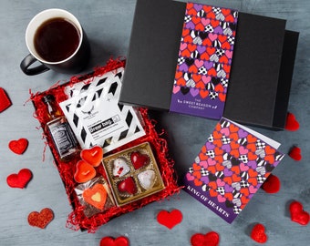 King of Hearts' Chocolates, Coffee and Mini Jack Daniels