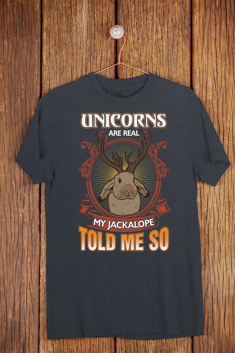 Unicorns Are Real Shirt Vintage Tshirt Jackalope Etsy