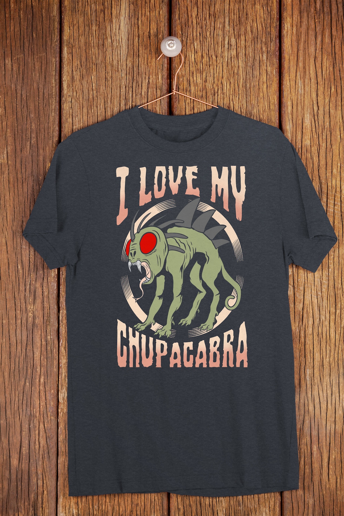 Chupacabra Vintage Shirt : Vintage Chupacabra Horror Tee T Shirt Adult Xl Monster Single Stitch