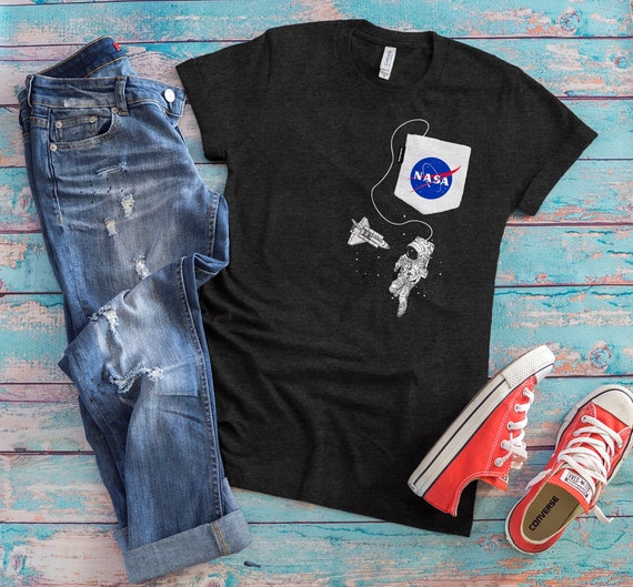 NASA Patch Fake Pocket Shirt Astronaut 