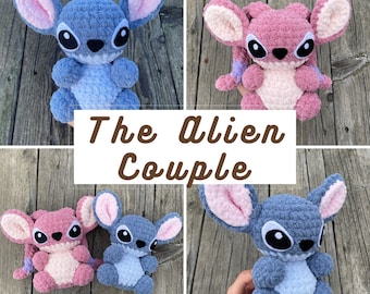 The Alien Couple Crochet Pattern, Amigurumi Pattern, Plushie Pattern, Crochet Patterns