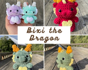 Bixi The Lunar New Year Dragon Crochet Pattern, Amigurumi Pattern, Plushie Pattern, Crochet Patterns