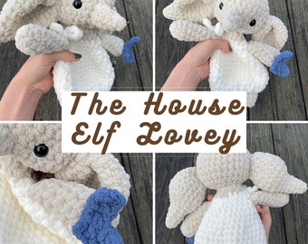 The House Elf Lovey Crochet Pattern, Amigurumi Pattern, Plushie Pattern, Crochet Patterns