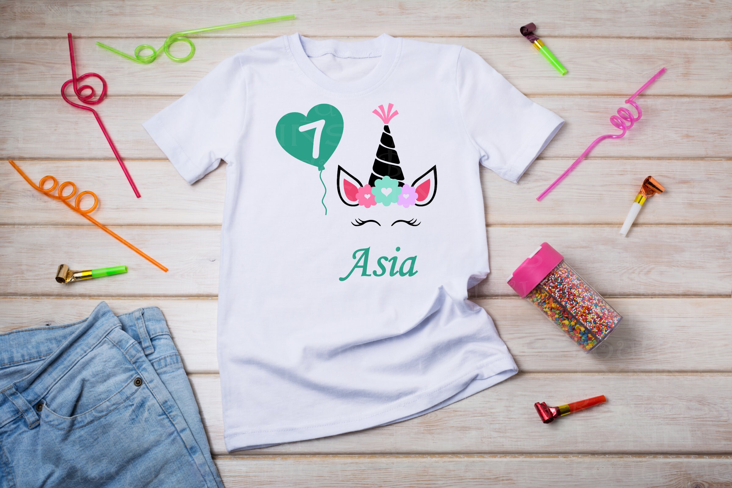 birthday party unicorn svg unicorn cut file unicorn t shirt etsy