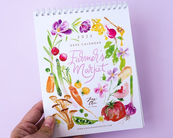 2023 Desk Calendar With Coil Farmers Market Calendar 2023 2023