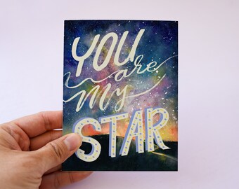 You Are My Star Father's Day Card.