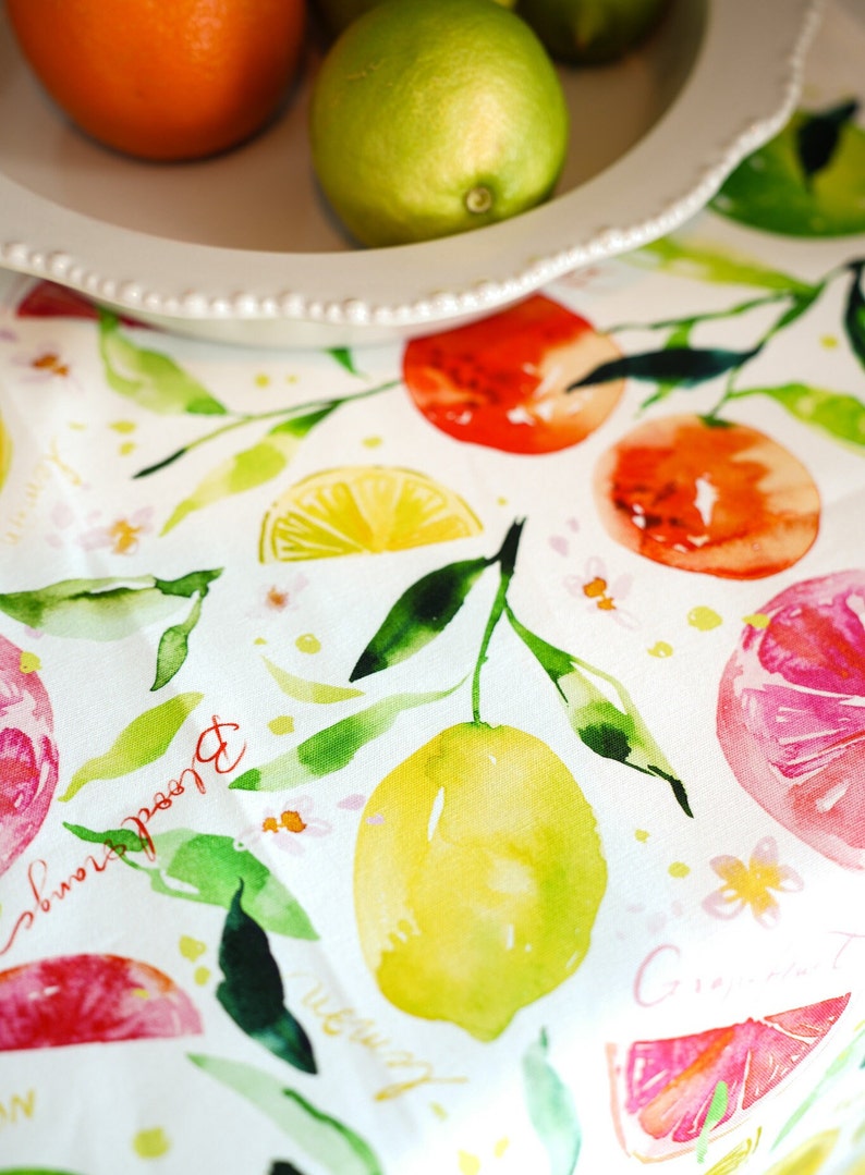 Citrus Party Kitchen Towel Lemon Tea Towel Citrus Dish Towel Cotton citrus-party-kitchen-towel-lemon-tea-towel-citrus-dish-towel-cotton