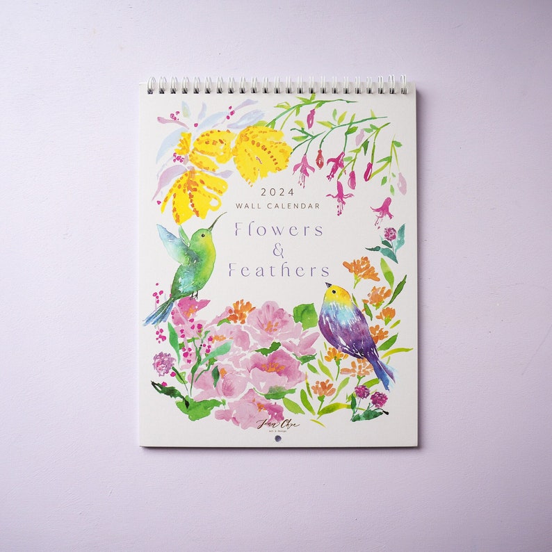 2024 Wall Calendar with artist Jean Choe's artwork