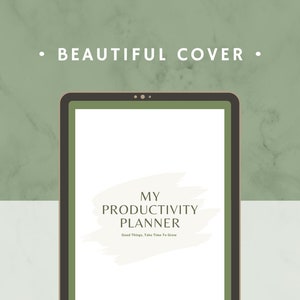 Digital Productivity Daily, Agenda, Weekly & Monthly Planner, Portrait Digital Planner, iPad Planner, GoodNotes Planner, Notability Planner