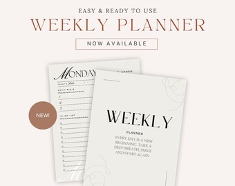 Minimalist 2026 Digital Planner iPad, Daily Weekly Planner GoodNotes, Simple Productivity Planner PDF, Notability Planner, Digital Download