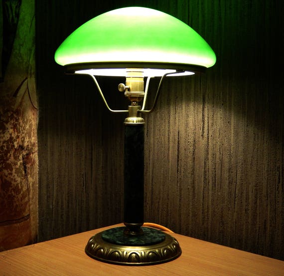 green reading lamp