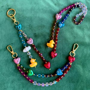 Trendy Crystal Beaded Bag Charm, Custom Bag Chain , Bag Accessories, Handmade Bag Charm, Colorful Bag Charm, Best Gift For Her, Purse Charm