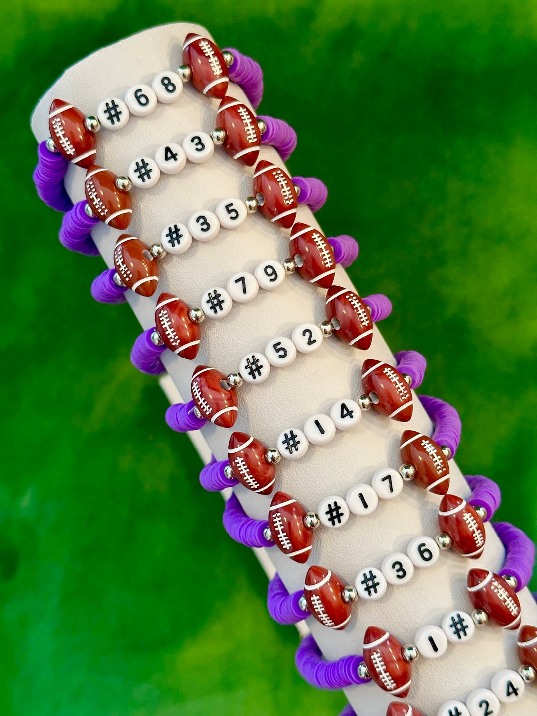 Custom Sport Team Bracelets Personalized Football Team Etsy