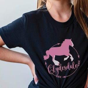 Kids Clydesdale Horse Shirt | Clydesdale T-Shirt, Kids Horse Shirt, Youth Equestrian Shirt, Clydesdale Horse Gift, Horse Lover Gift